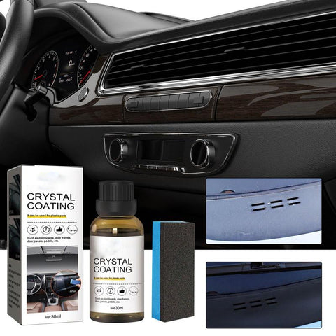 Lot de 2 Rénovateur Plastique Auto — Revêtement Cristal 30 ml (avec éponge)